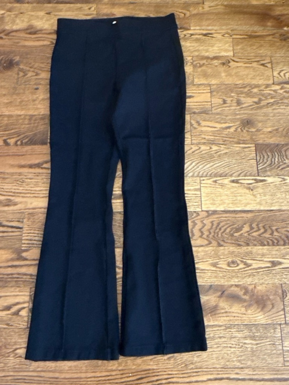 LOFT Black High-Rise Flare Pants